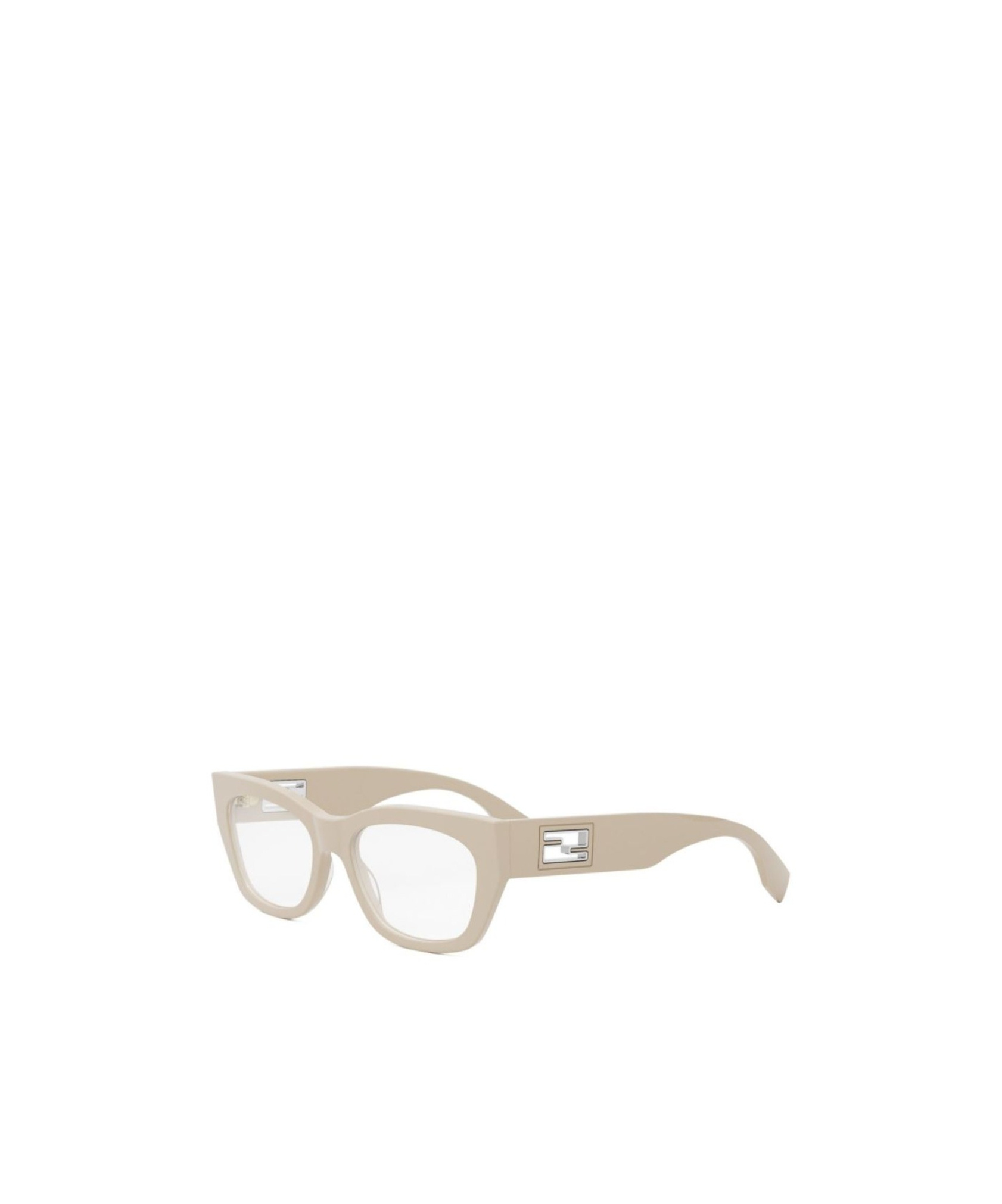 Fendi Logo Flat Mirror In White