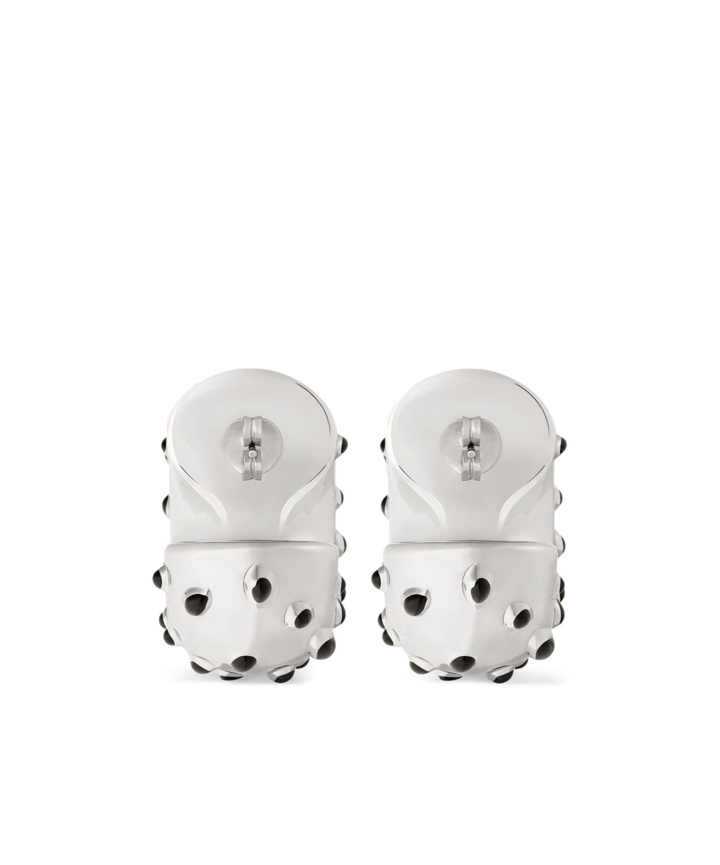 Shop Courrèges Spotted Metal Earrings