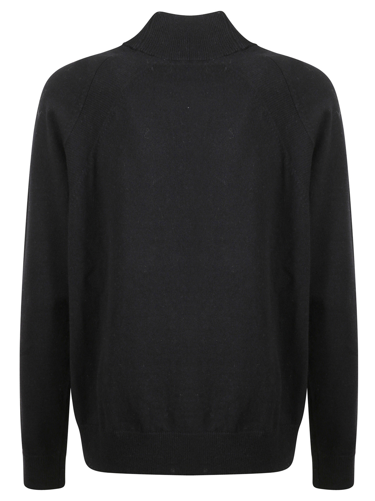 Peserico High-neck Long-sleeve Sweater In Black