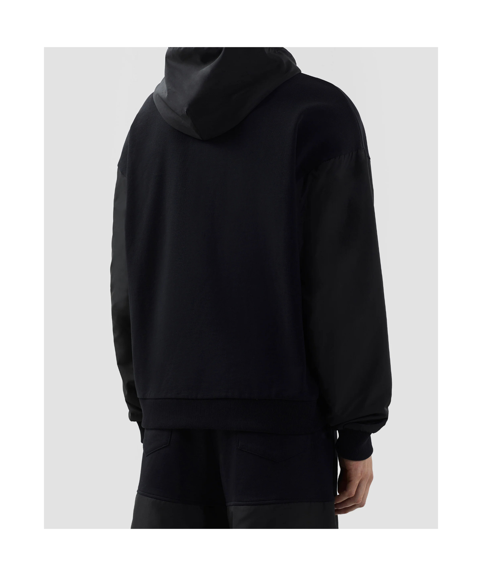 Gcds Cotton Hoodie With Adjustable Drawstring Hood In Black