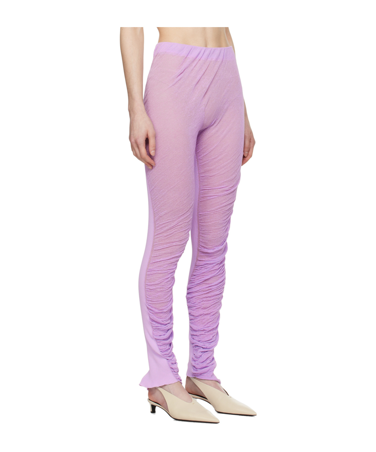 Shop Issey Miyake Ambitious Leggings In Pink