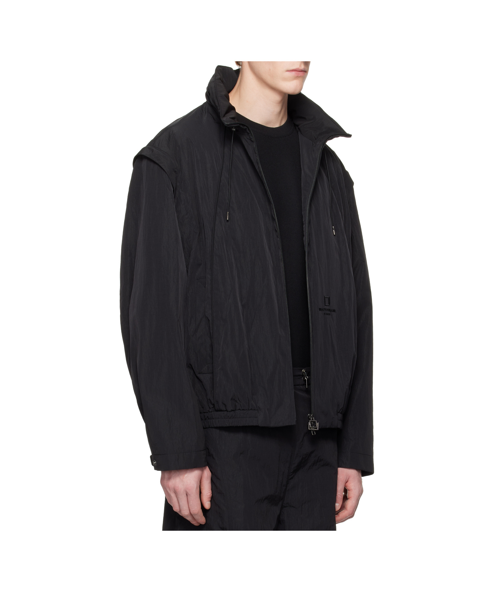 Wooyoungmi Long Sleeve Casual Jacket In Black