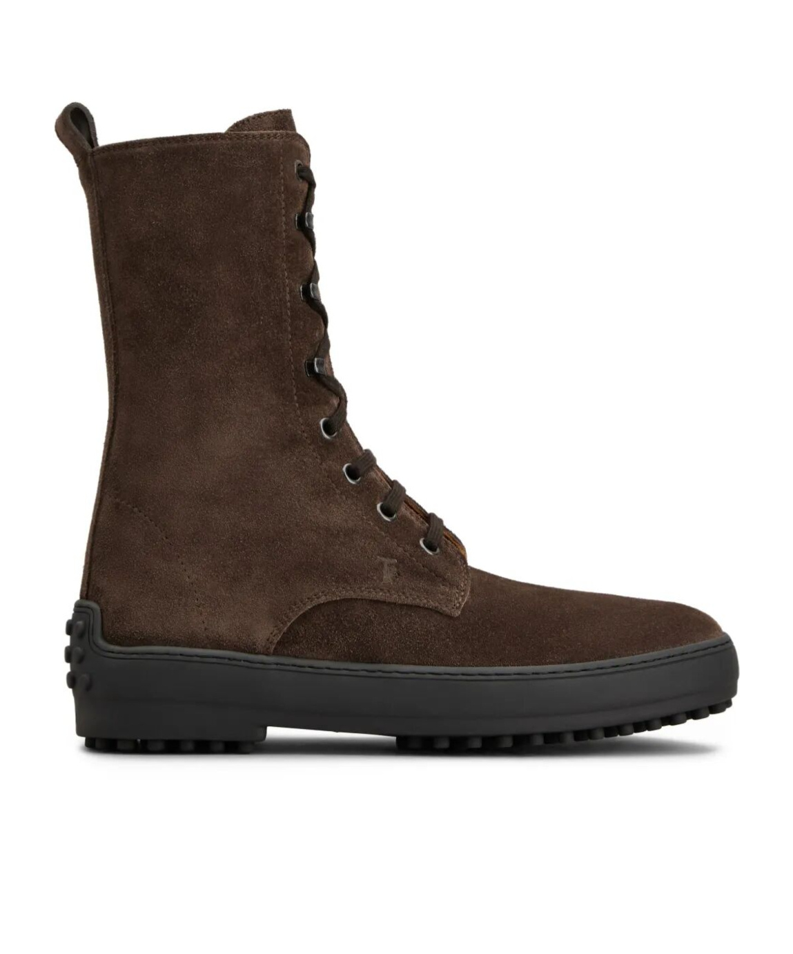 Tod's Winter Driver Sole High Lace Up Boots Shoes In Black