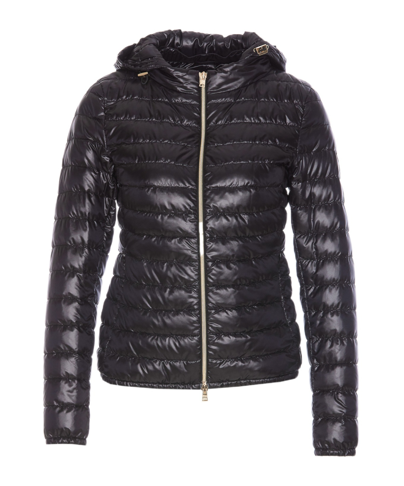 Herno Angela Quilted Puffer Jacket In Black