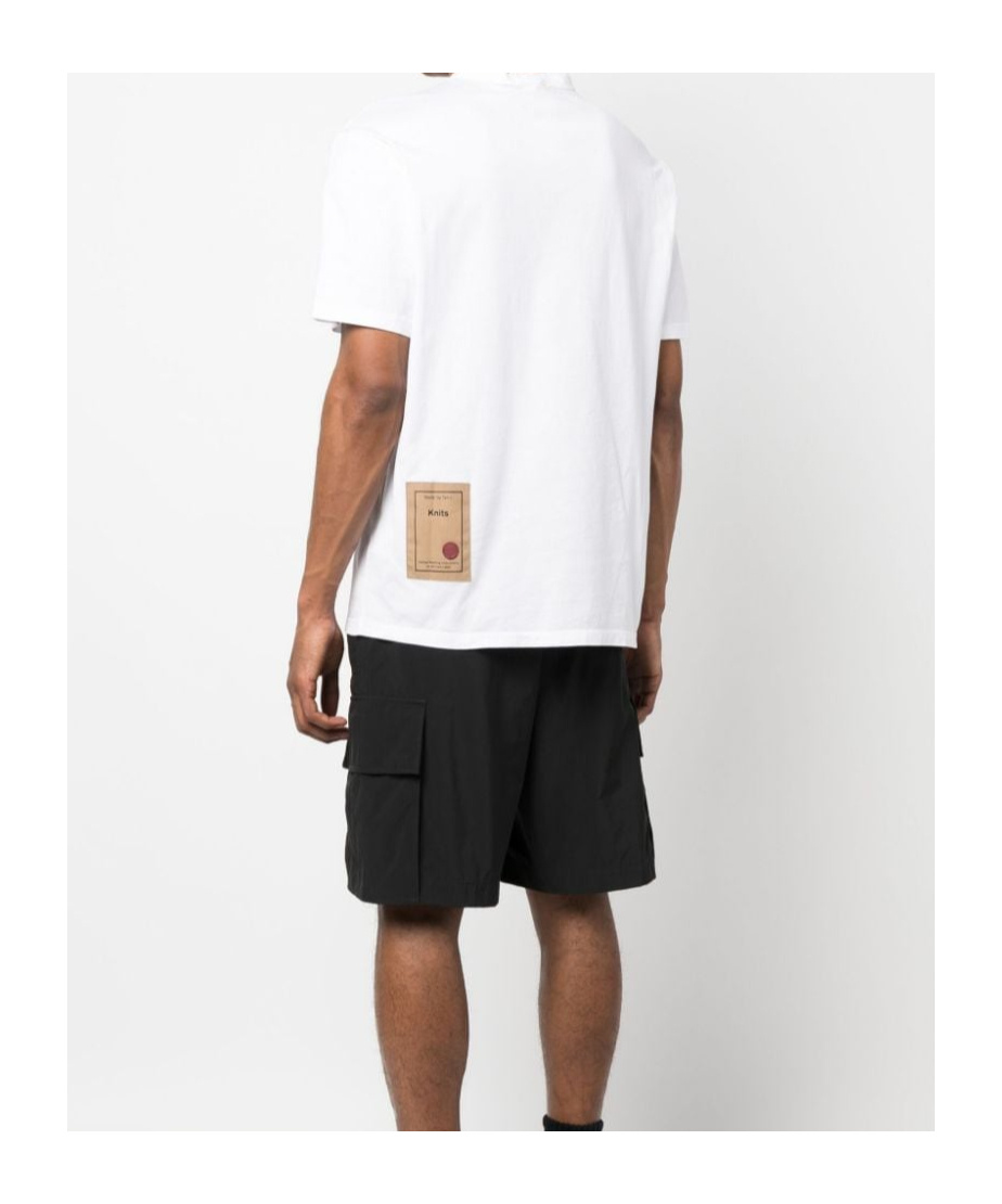 Ten C Logo Patch Crewneck T-shirt In White