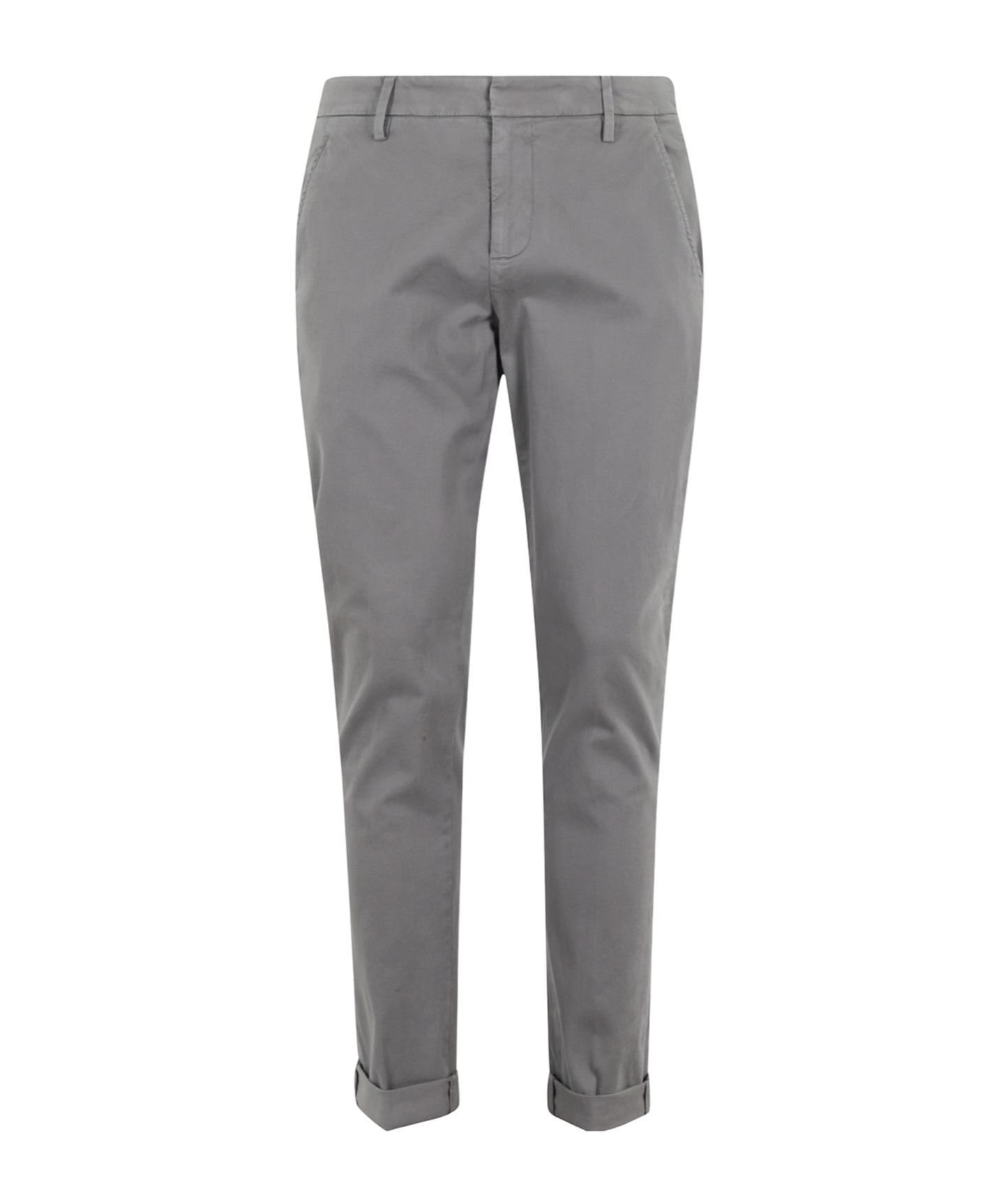 Dondup Belt-lined Casual Pants In Gray