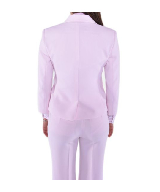 Max Mara Studio Single-breasted Belted Jacket In Purple