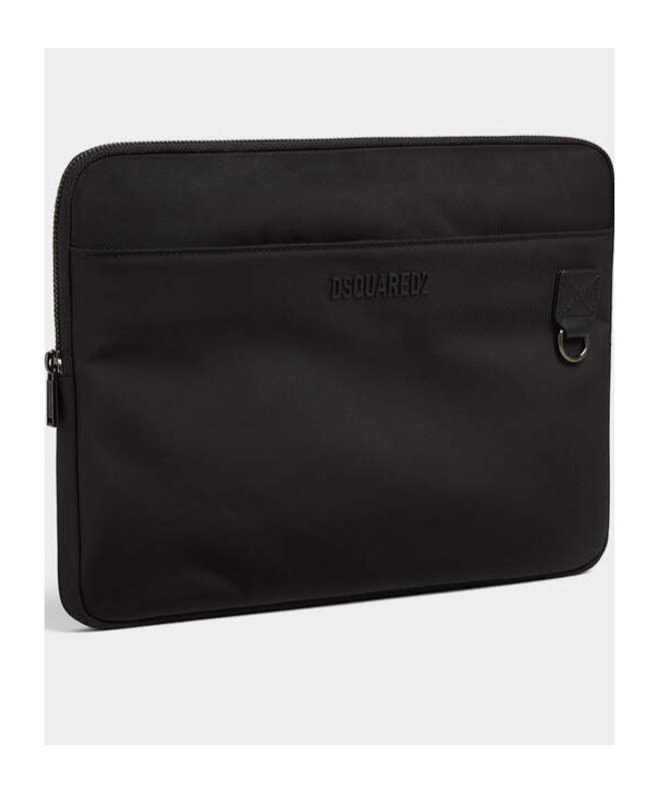 Dsquared2 Logo-lettering Laptop Case In Black