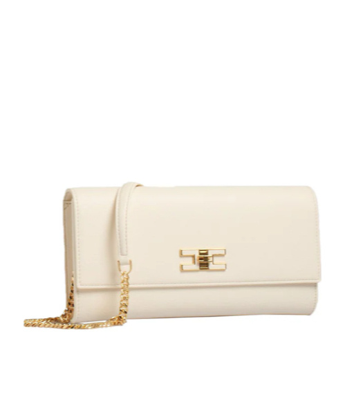 ELISABETTA FRANCHI LOGO-PLAQUE CROSSBODY BAG 