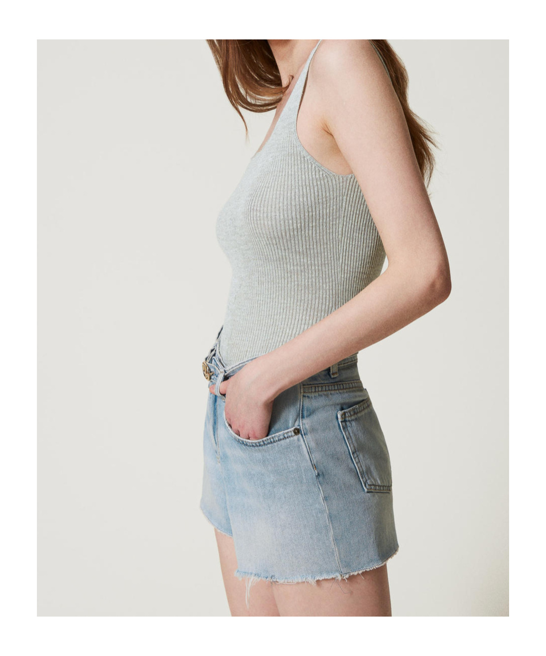Twinset Ribbed-knit Tank Top