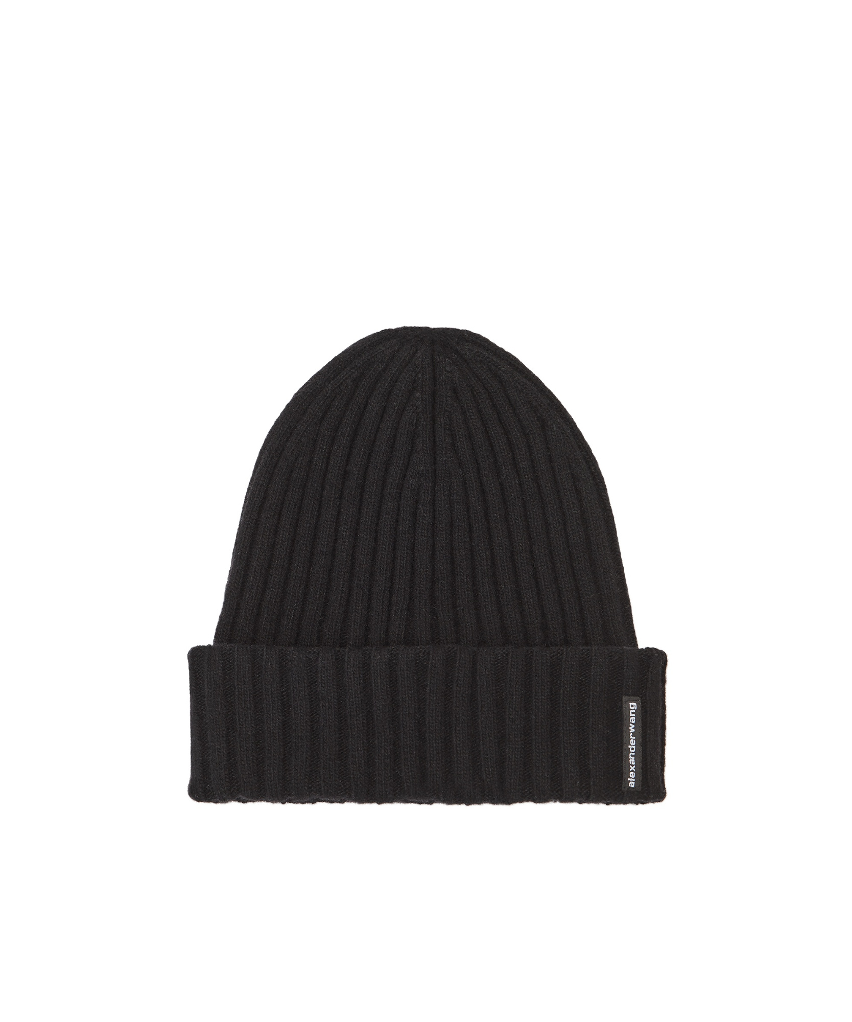 Alexander Wang Logo-tag Beanie Hat In Black