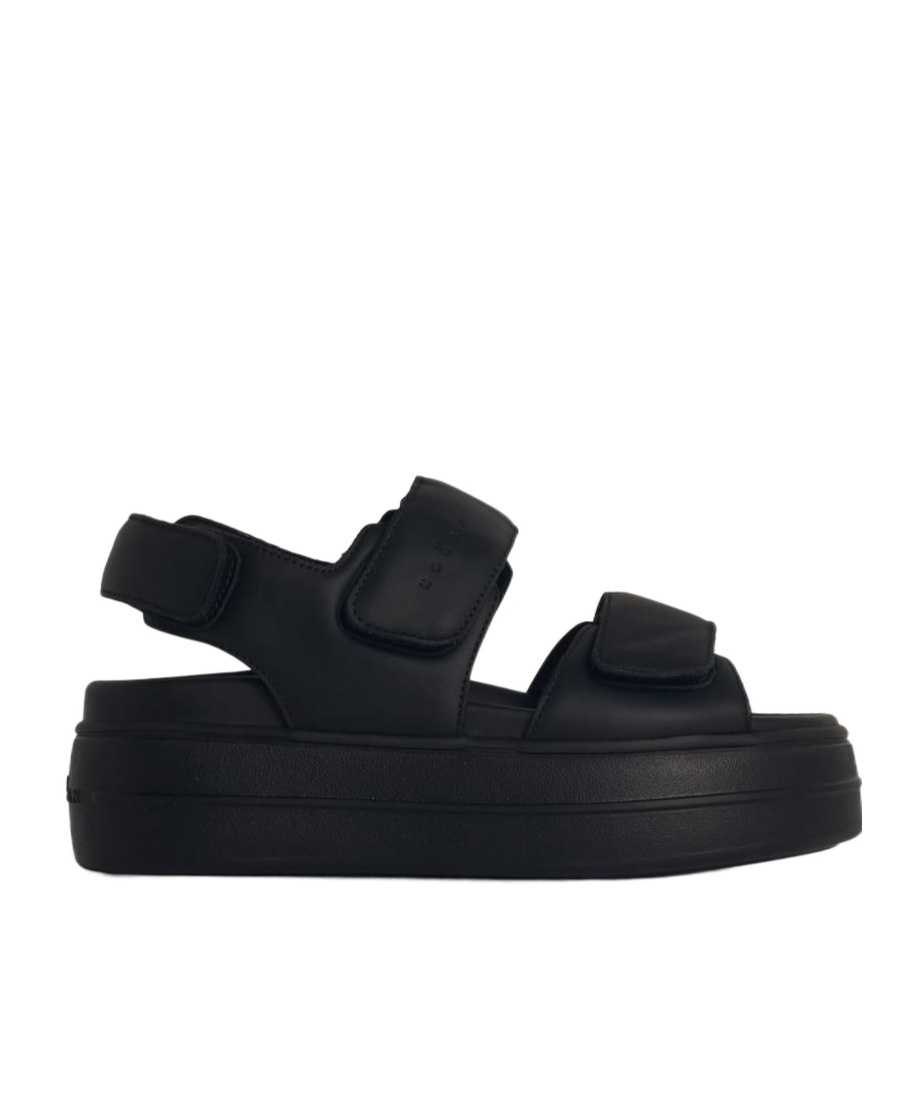 Hogan Chunky Platform Sandals With Adjustable Straps In Black