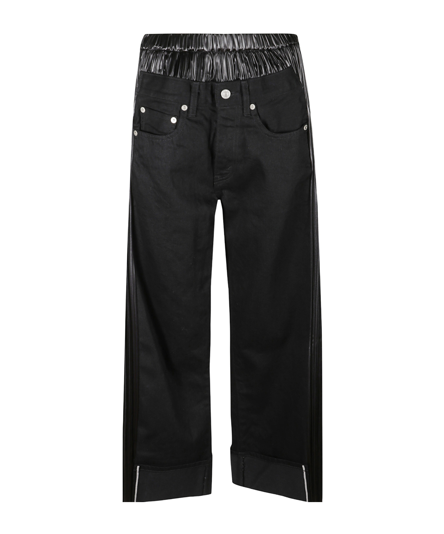 Junya Watanabe Tailored Trousers With Contrast Side Panels In Black