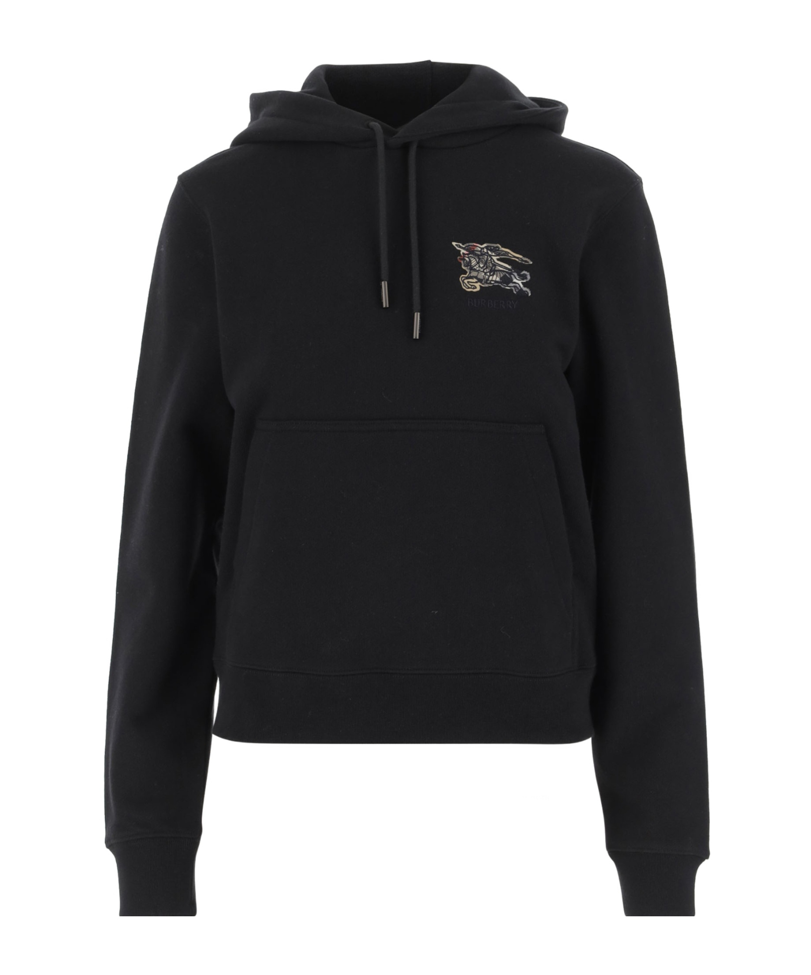 Burberry Drawstring Hooded Sweatshirt In Blue
