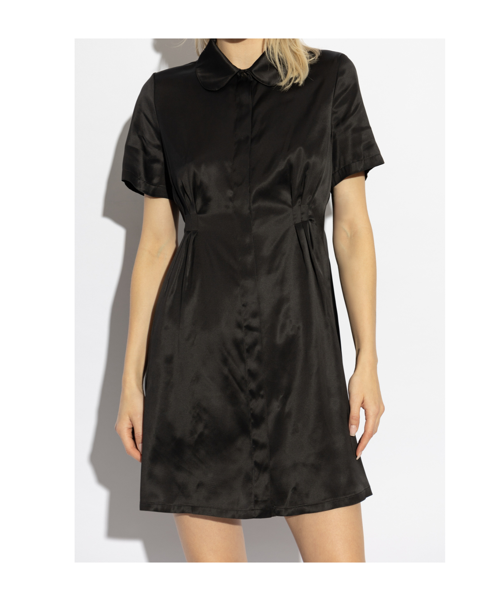 Apc Satin Minidress In Black