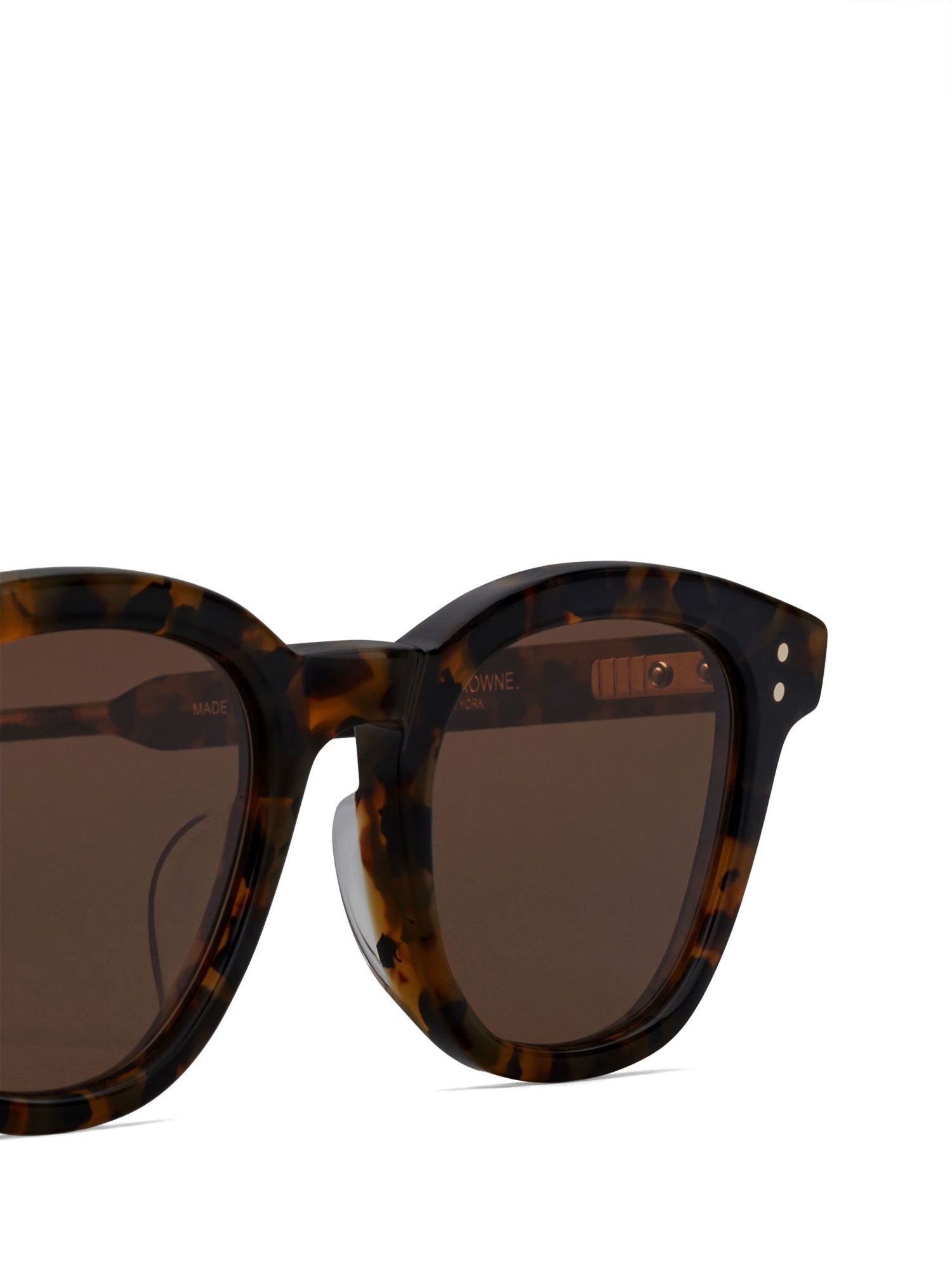 Thom Browne Tokyo Tortoise Rectangular Sunglasses In Brown