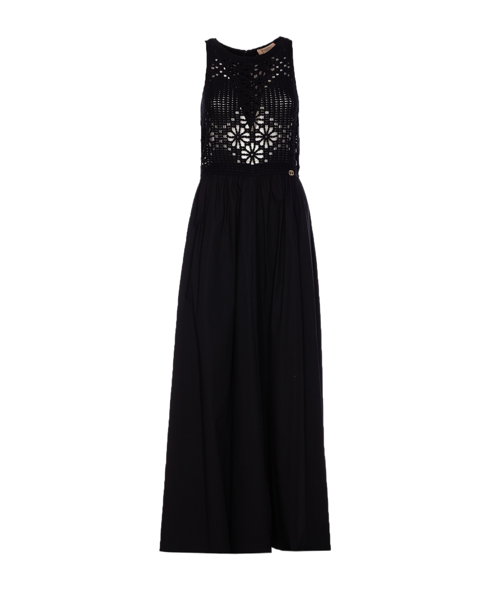 Twinset Crochet-panelled Maxi Dress