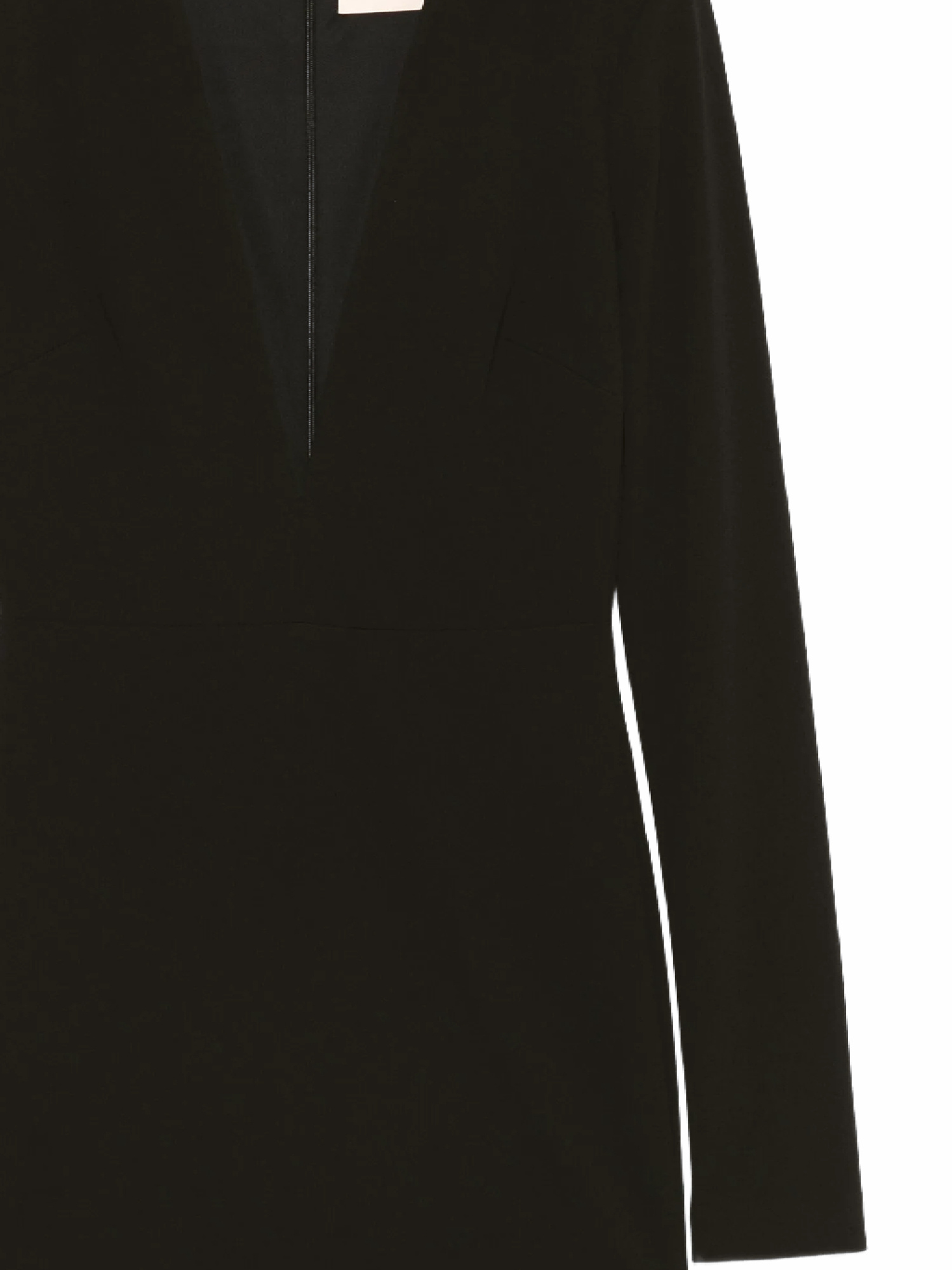 Aniye By Deep V-neck Long-sleeved Dress In Black