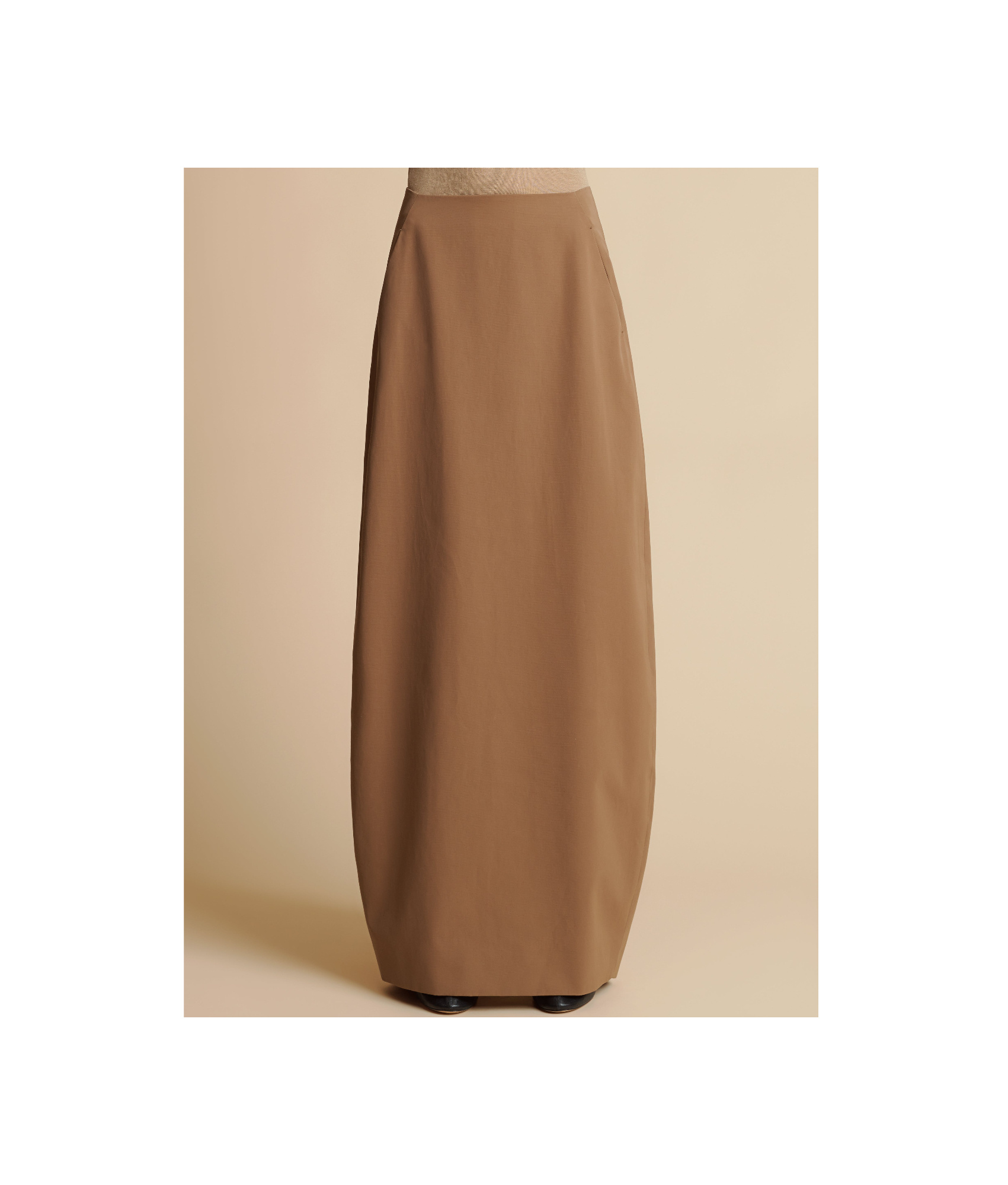 Khaite Lauson Maxi Skirt In Brown