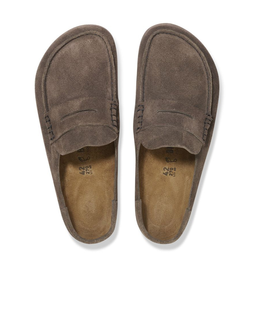 Birkenstock Naples Loafer Clog In Brown