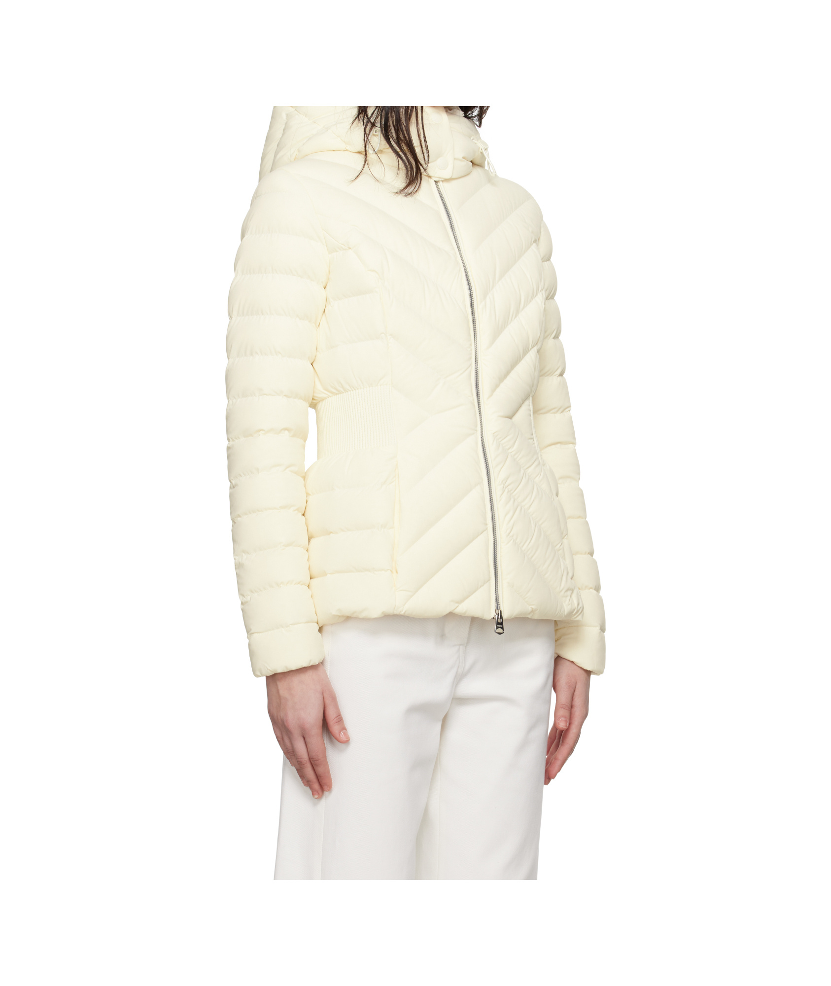 Mackage Off-white Idalee Hooded Light Down Jacket In Cream