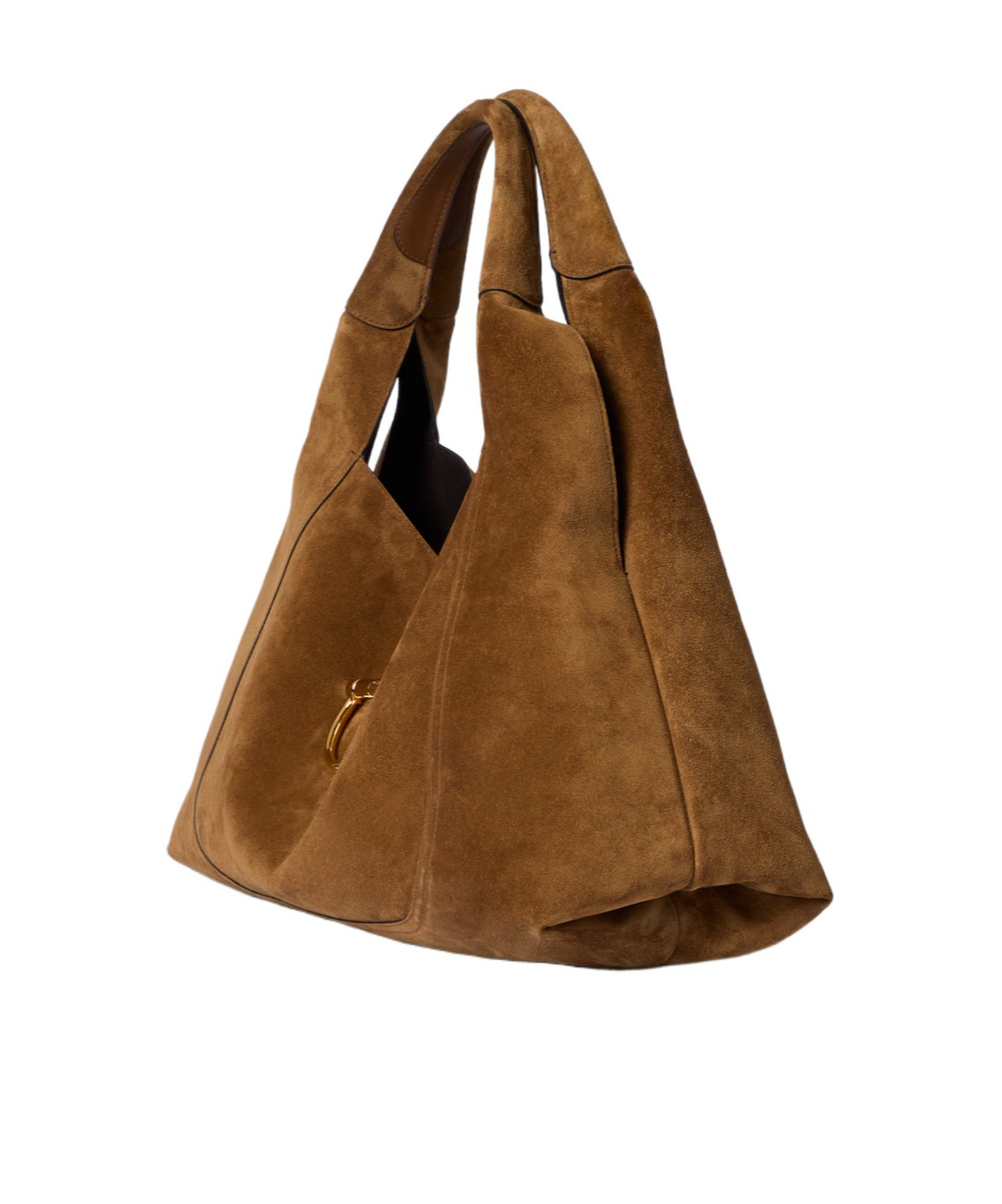 Gucci Softbit Maxi Shoulder Bag In Brown