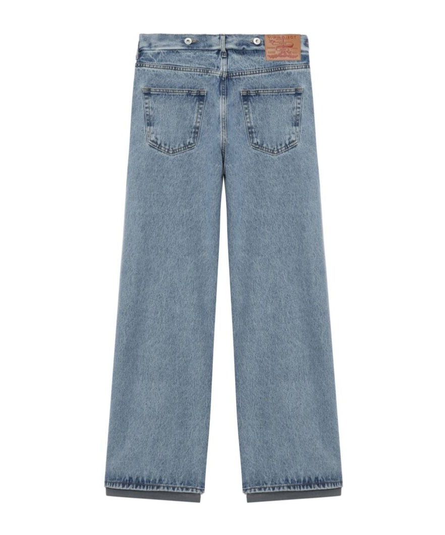 Y/project Belt-loop Jeans In Gray