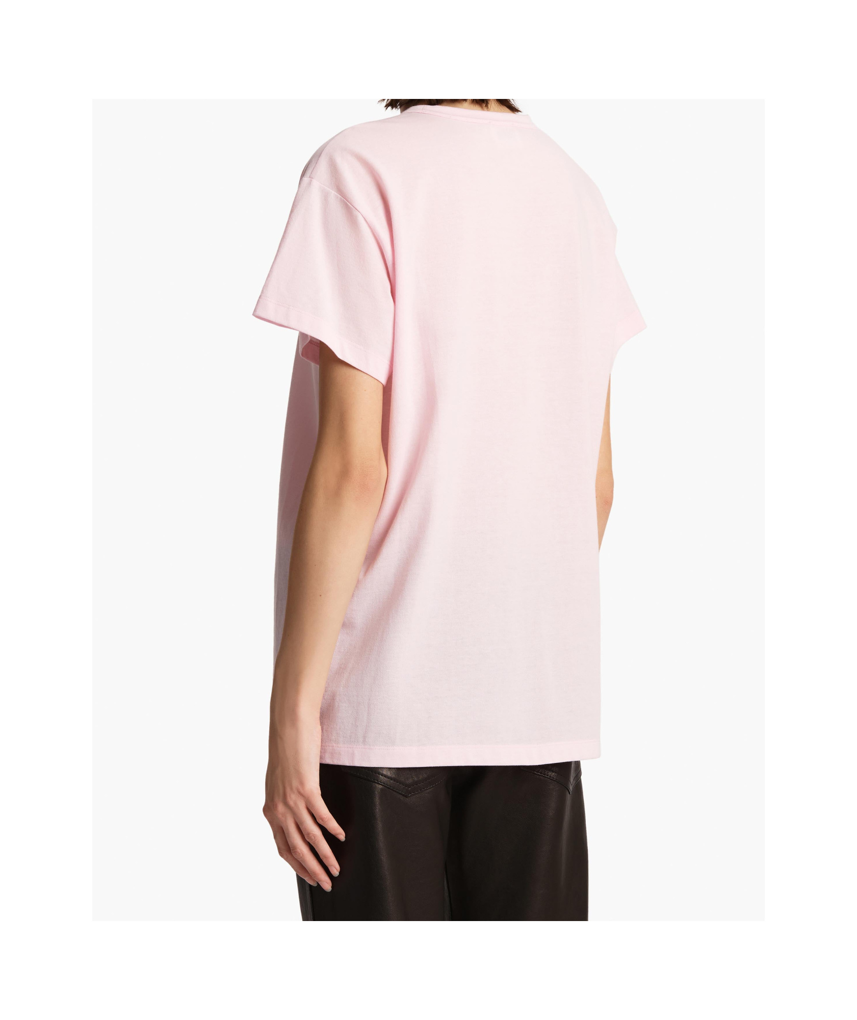 Khaite Maeve Cotton-blend Jersey T-shirt In Pink