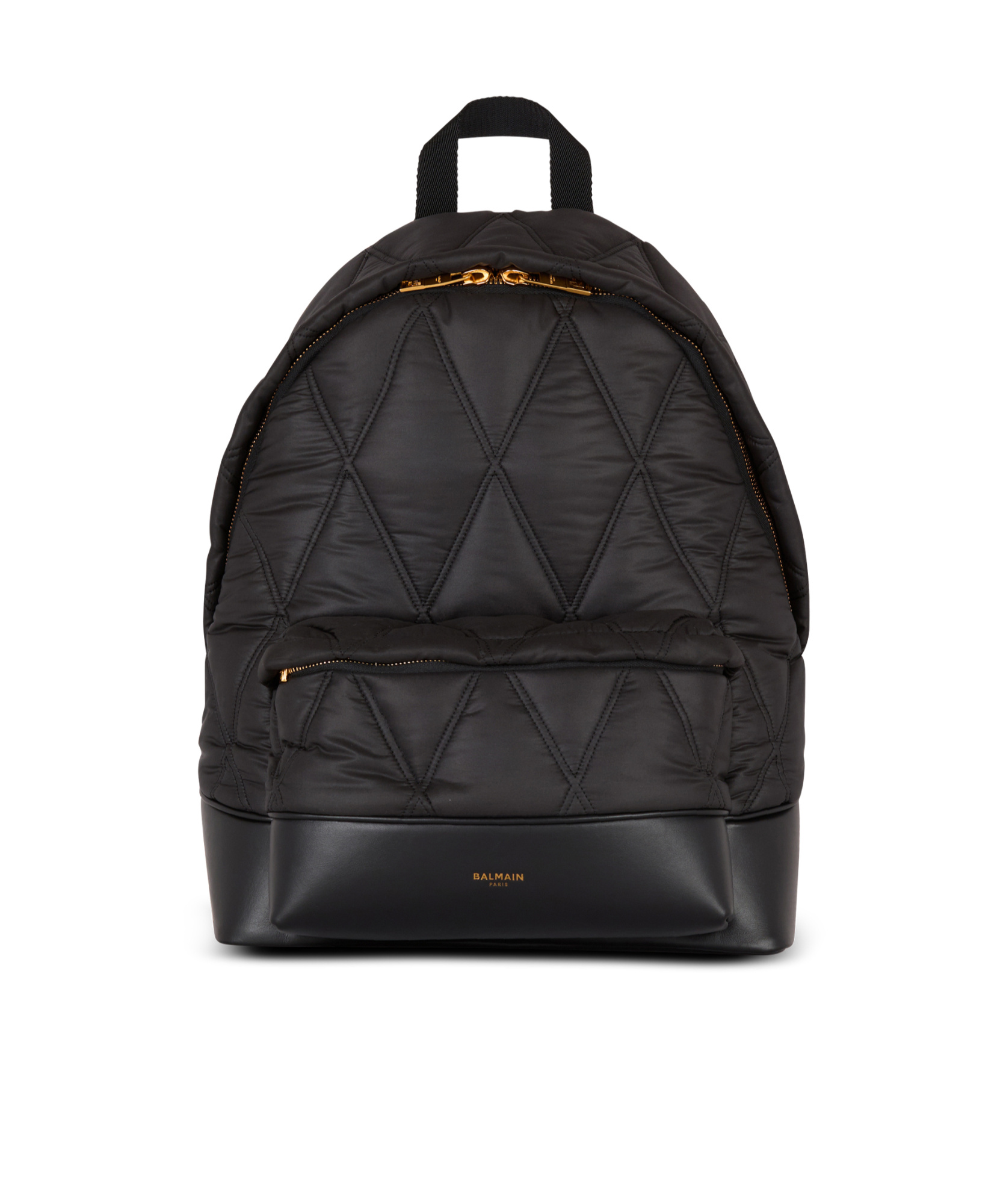 Balmain Quilted Backpack In Black