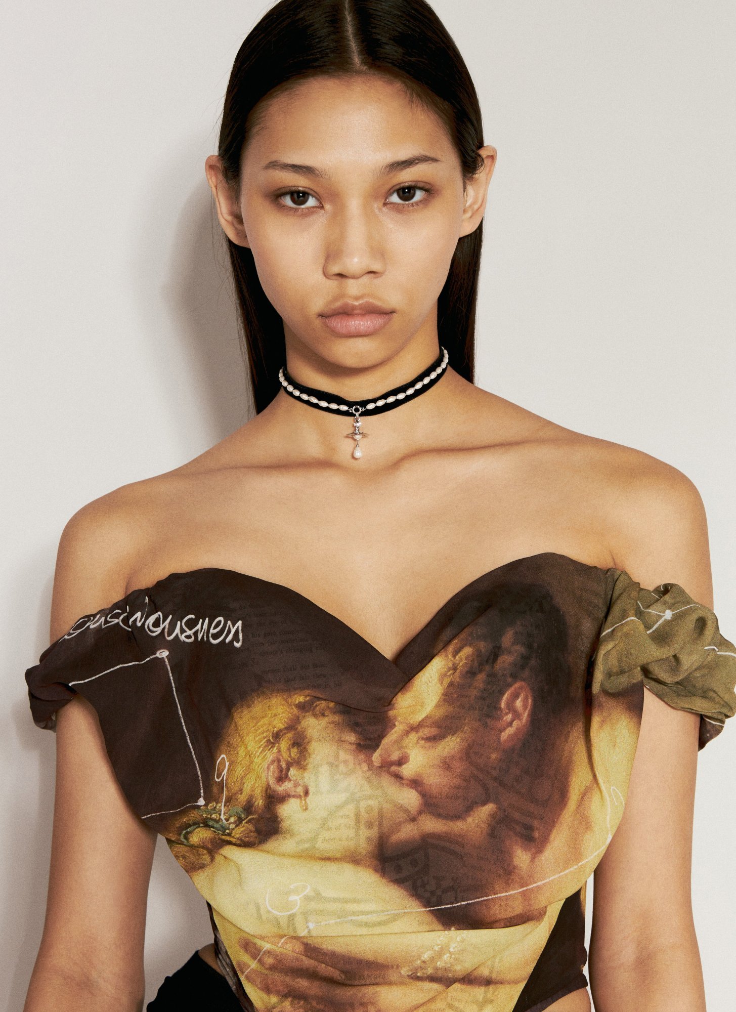 Vivienne Westwood Sunday Corset Top In Brown