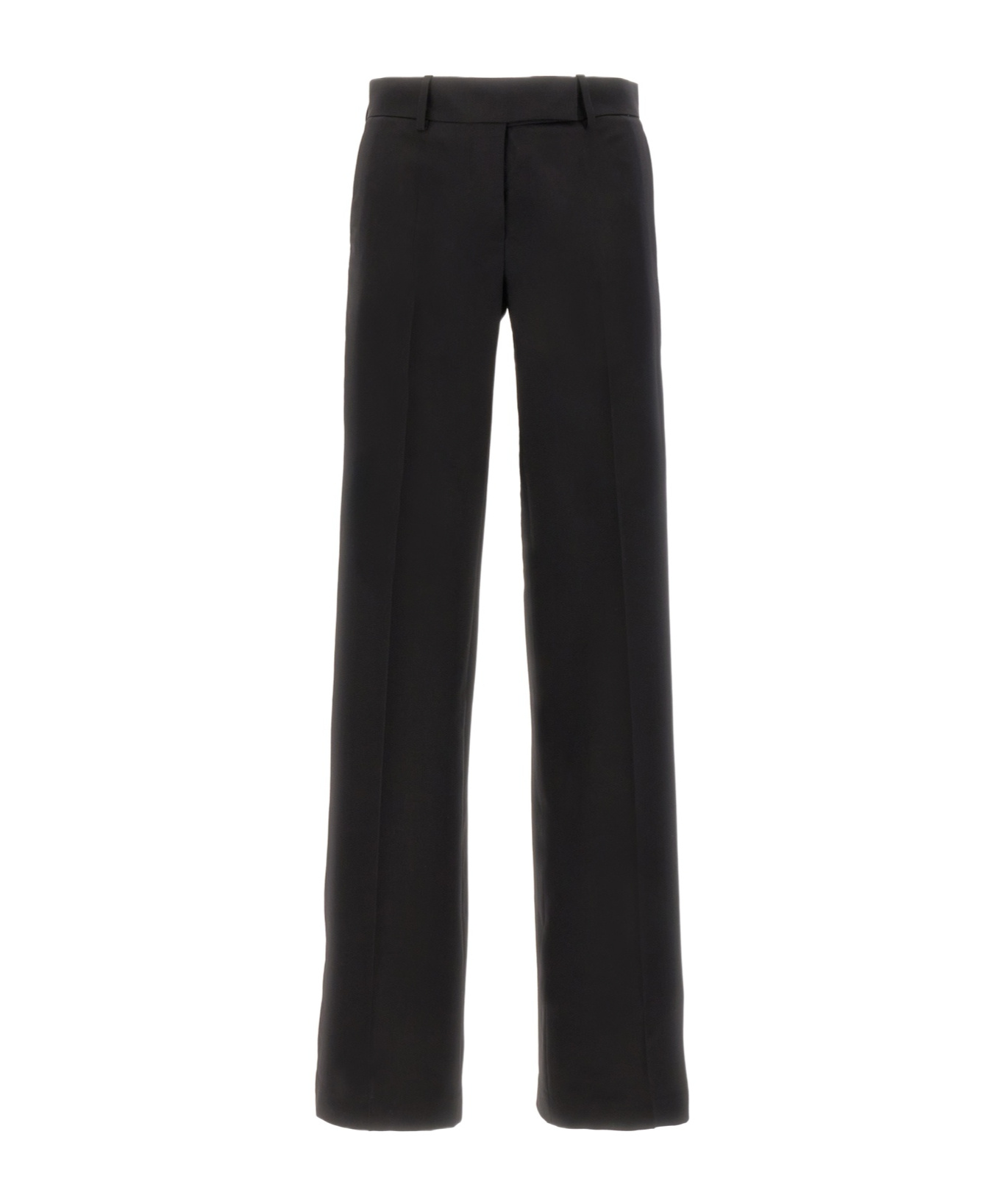 QUIRA MID-RISE WIDE-LEG TAILORED TROUSERS