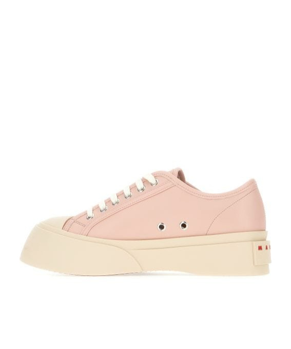 Marni Woman Sneakers Blush Size 11 Soft Leather In Nude