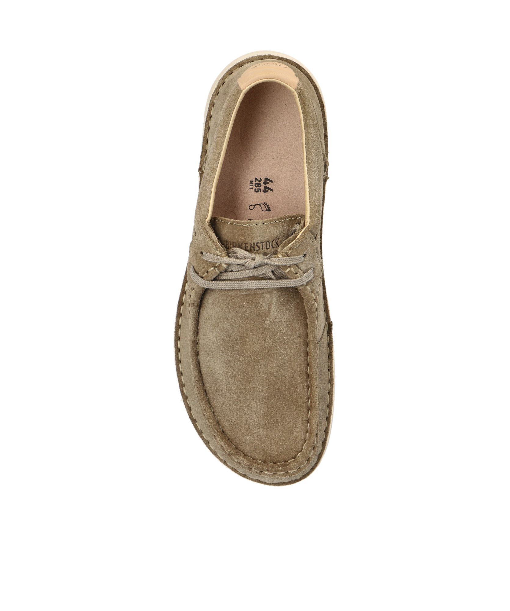 Birkenstock Gray Leather Oxfords And Derby In Brown