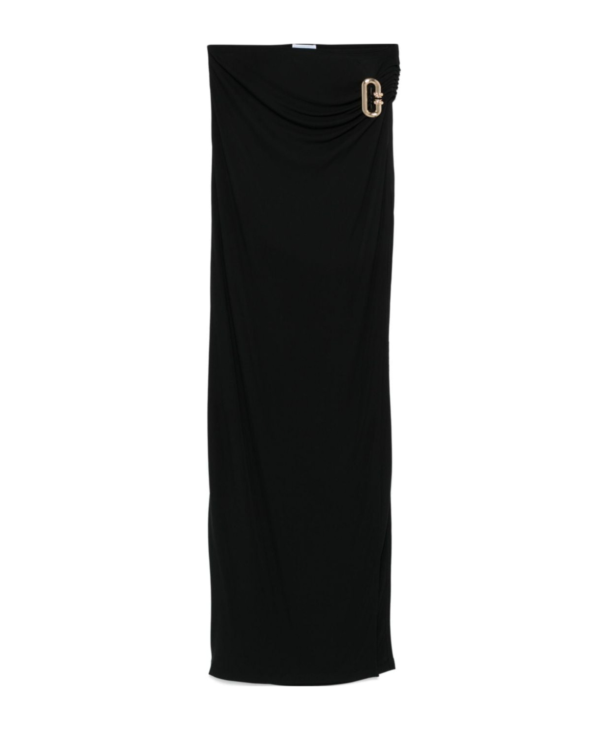 Casablanca Maxi Draped Skirt Black In Black