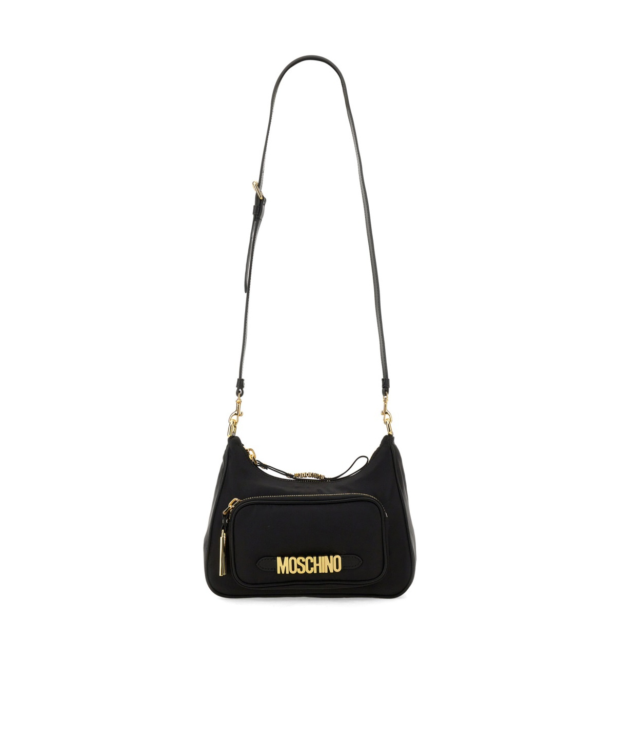 MOSCHINO ZIPPERED SHOULDER BAG 