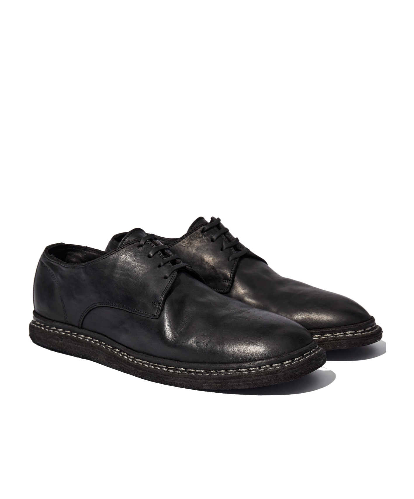 Guidi Round-toe Casual Shoes In Black