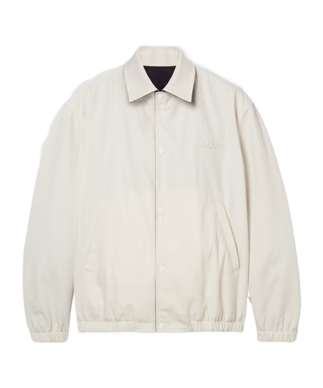 Gucci Reversible Zipped Jacket In Blue