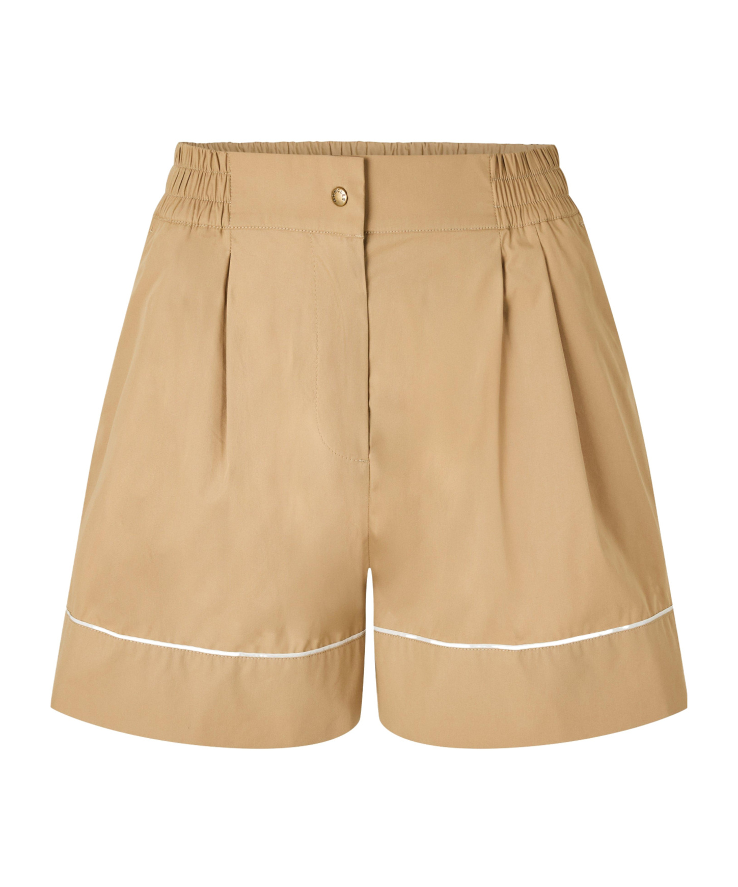 Moncler Simple Shorts In Nude