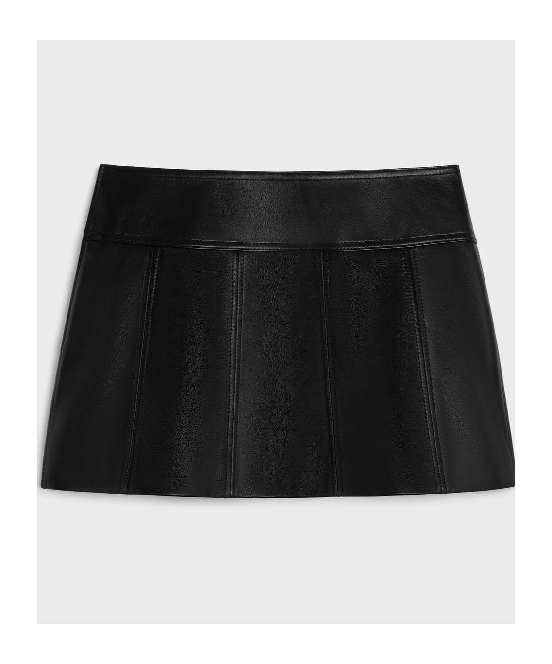 Celine Gourmette Soft Lambskin Mini Skirt In Black