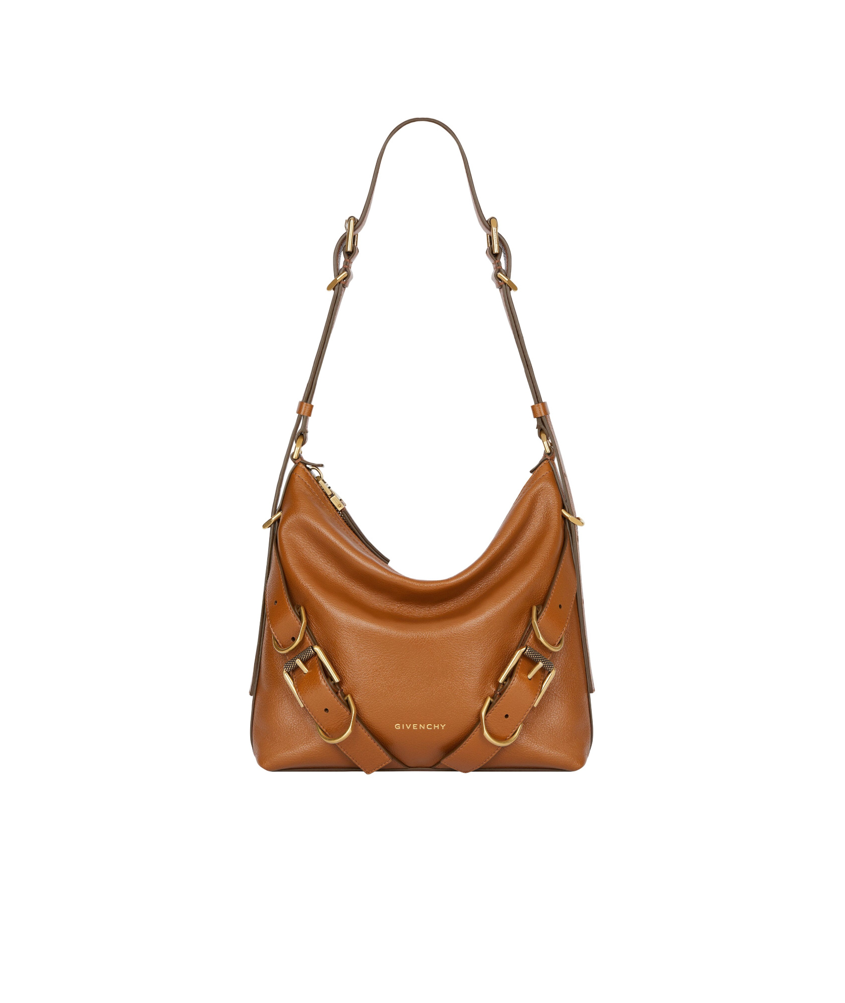 Givenchy Voyou Crossbody Bag In Leather In Brown