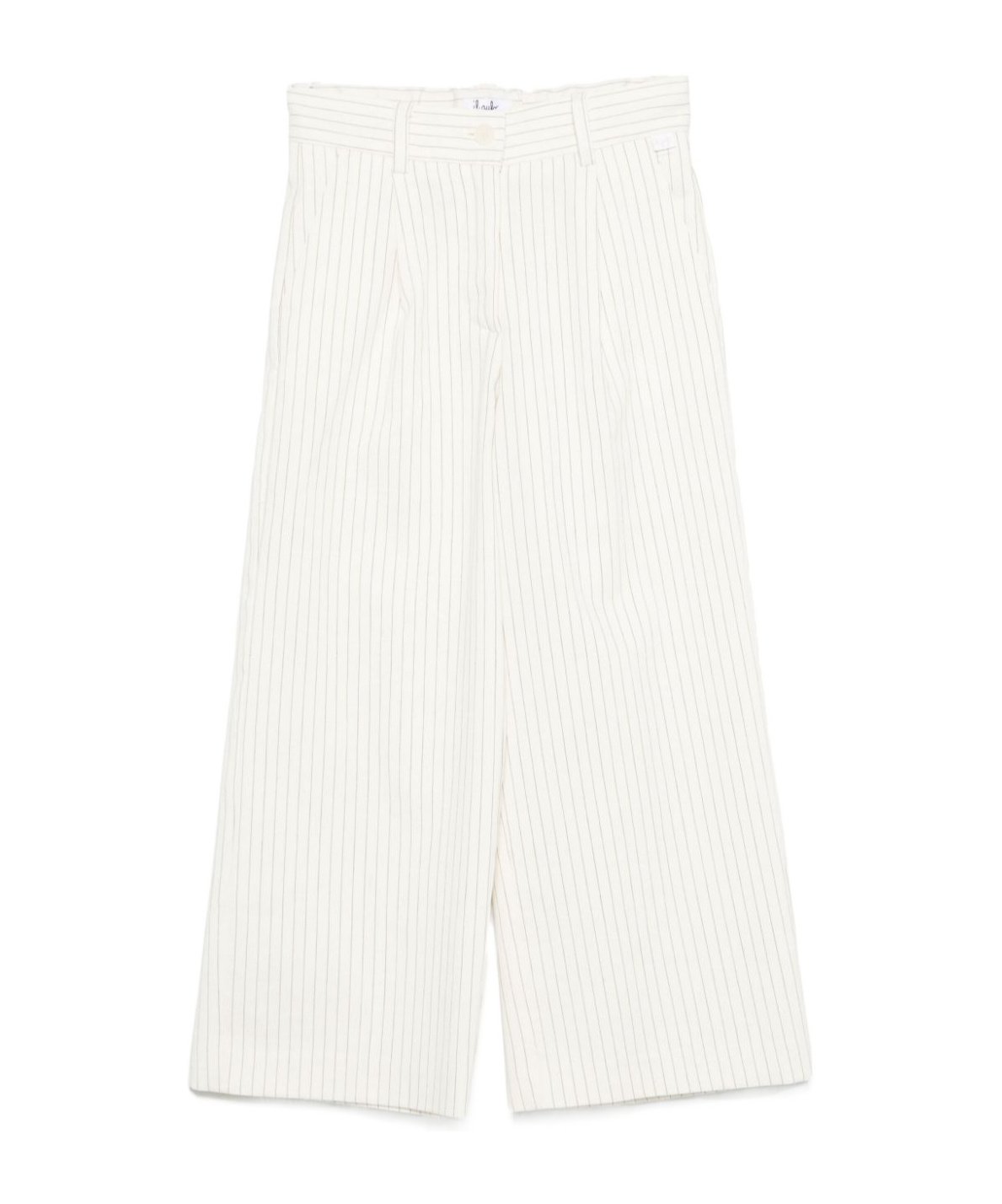 Il Gufo Striped Trousers In White