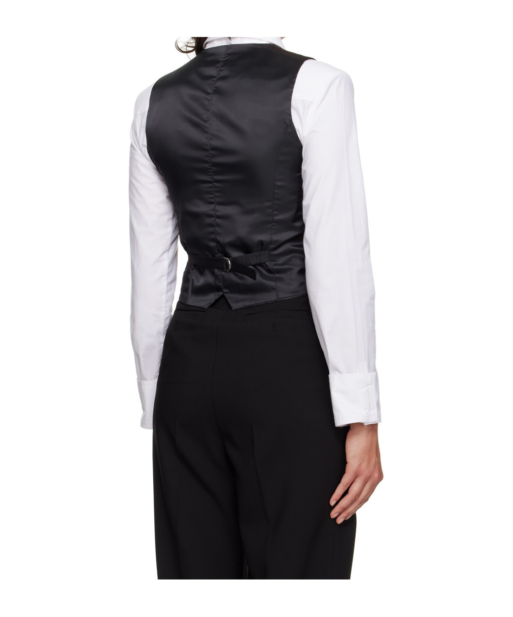 THE FRANKIE SHOP GELSO SINGLE-BREASTED WOOL WAISTCOAT