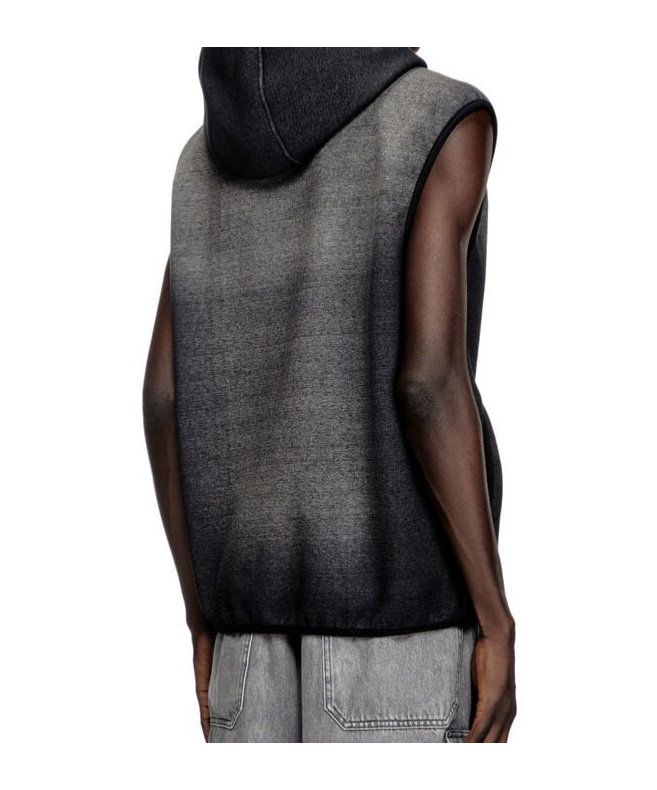 Diesel S-haky Hoodie In Black