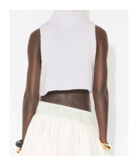 Alaïa Chunky Knit Sleeveless Sweater