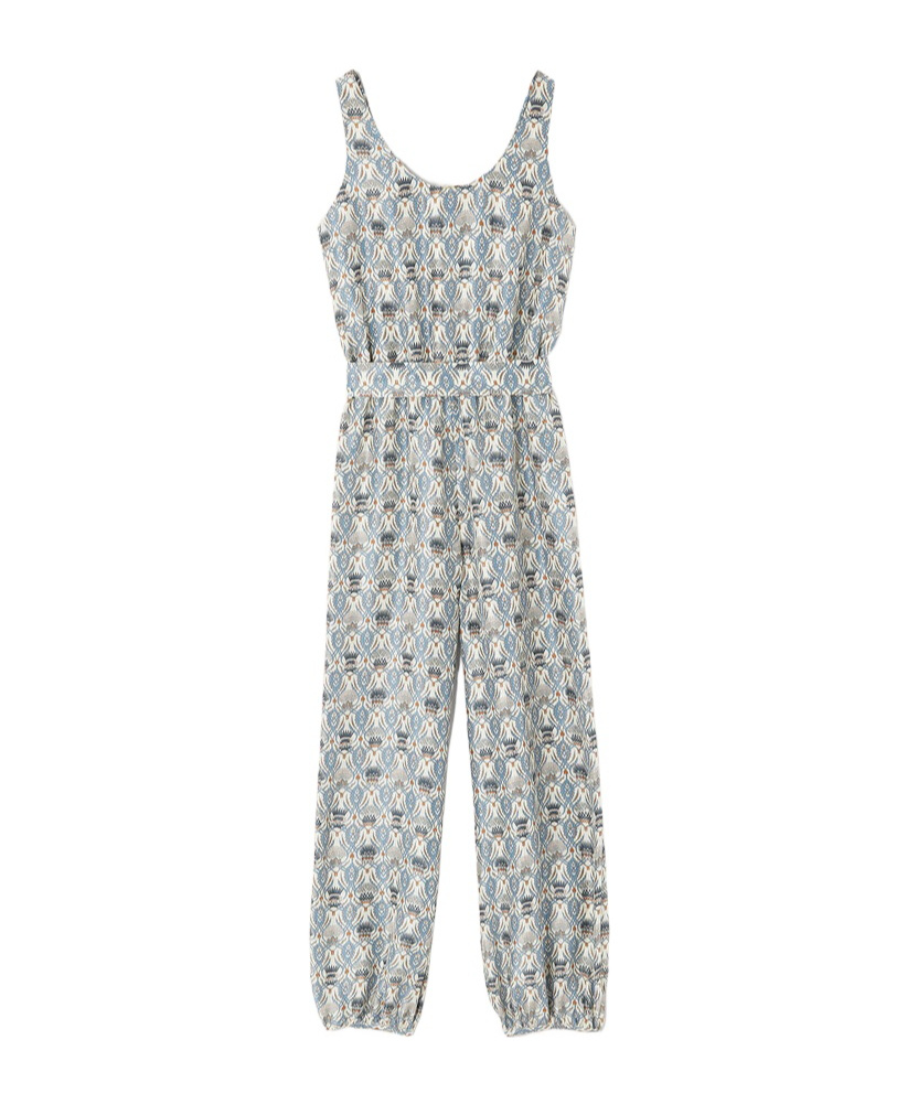 Loro Piana Nadia Belted Printed Silk-satin Jumpsuit In Multi
