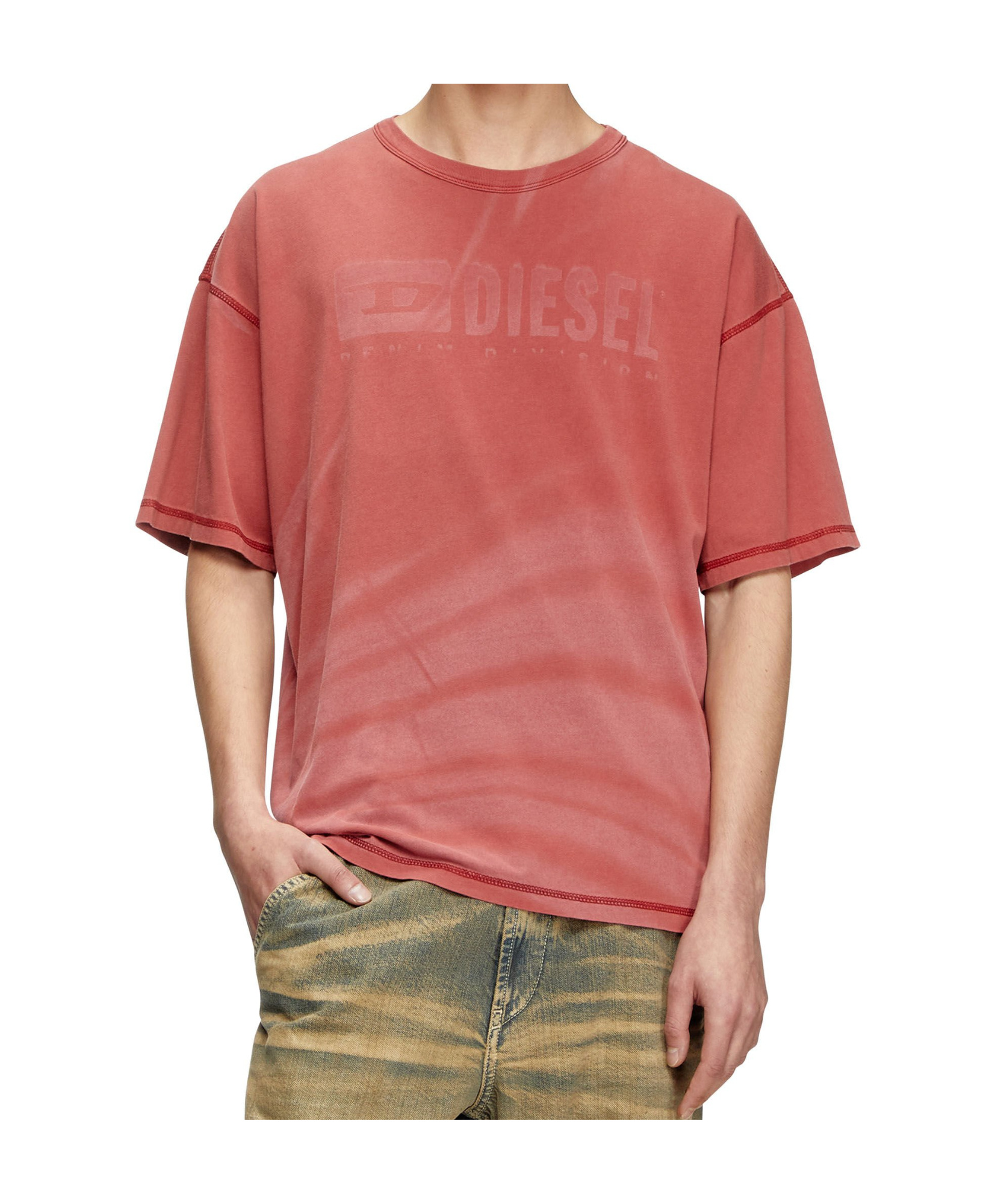 Diesel Short-sleeved T-shirt In Red