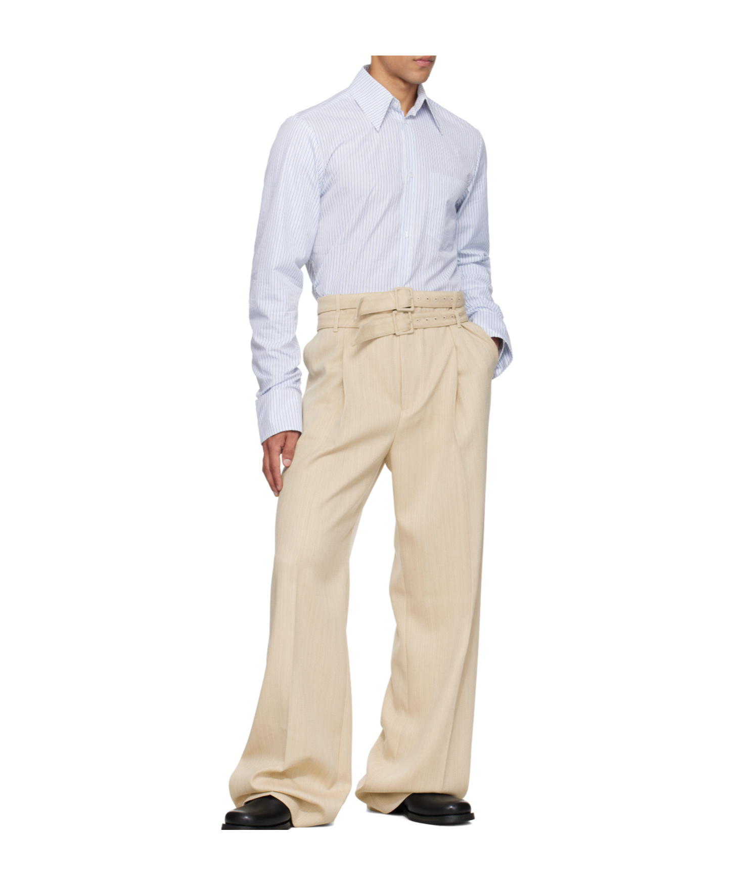 Egonlab Double Sleeves Shirt In White