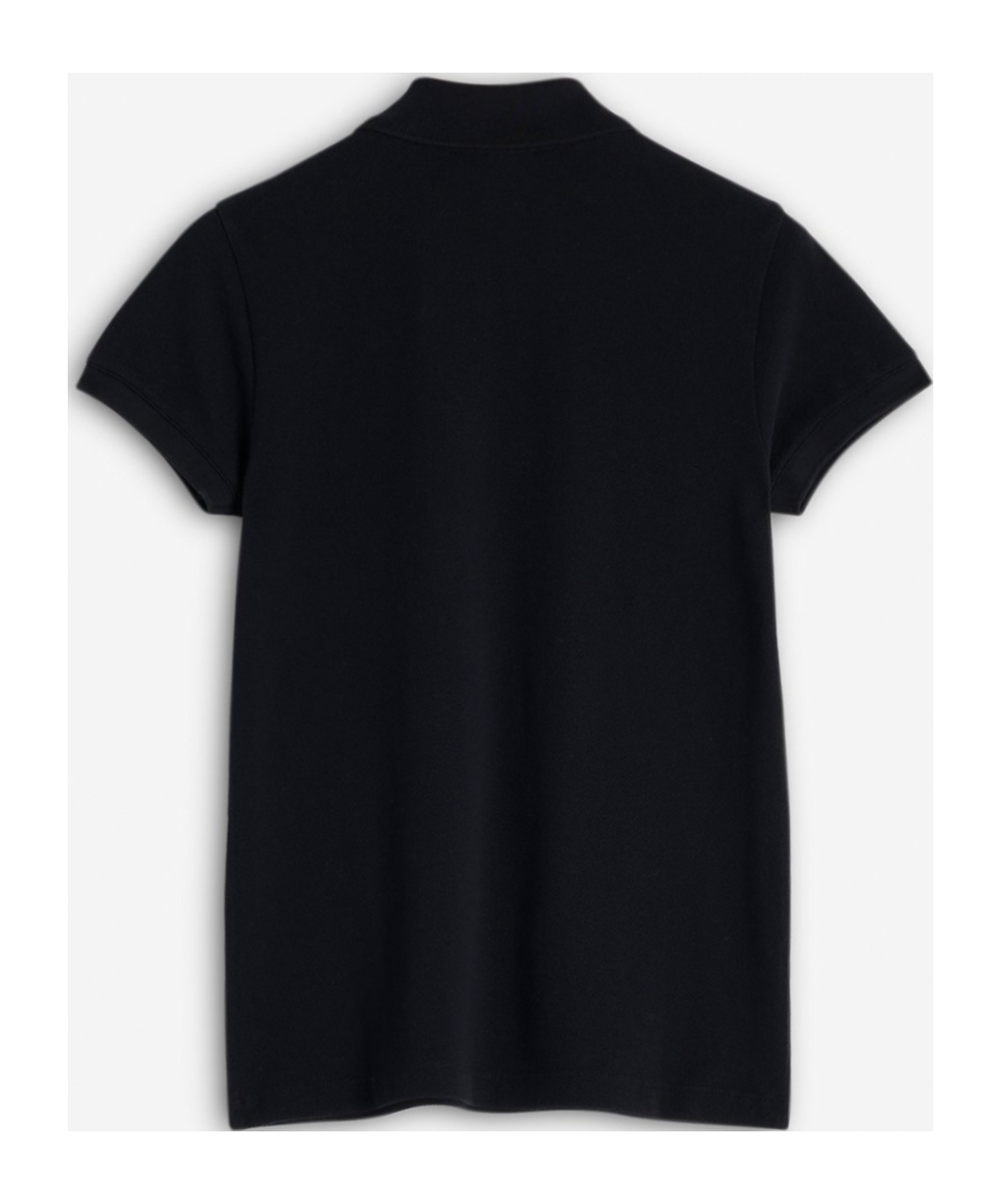 Shop Maison Kitsuné Baby Fox Patch Regular Polo In Black