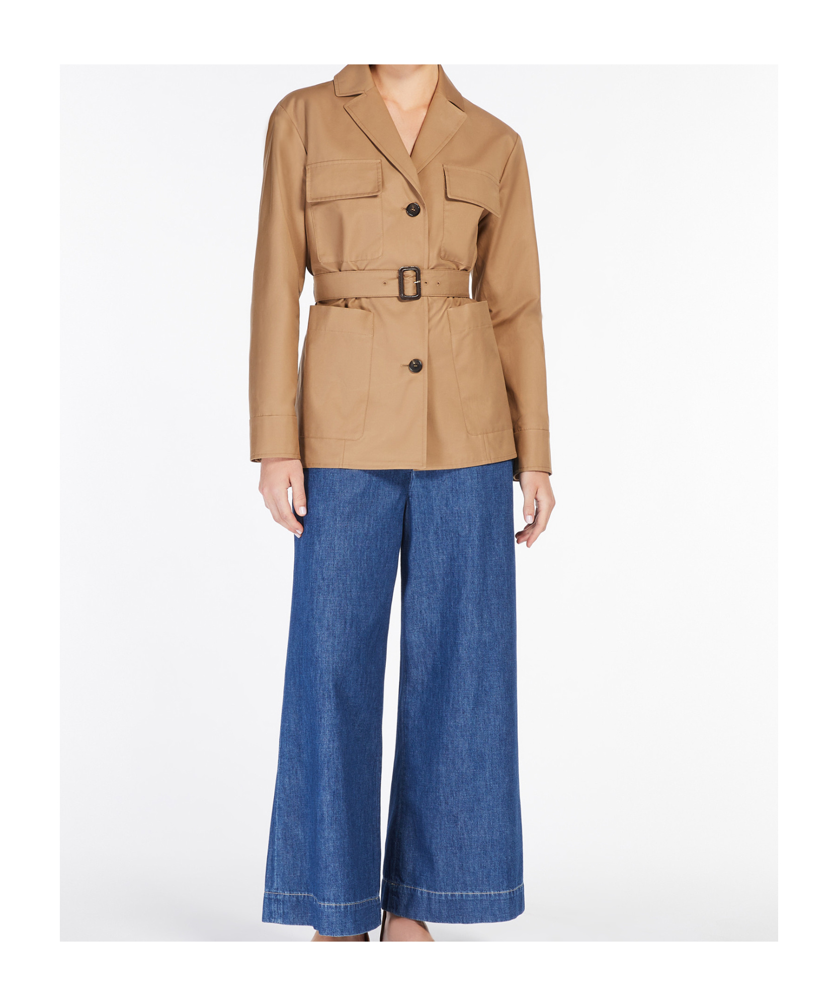 Max Mara Beige Giulia Jacket In Nude
