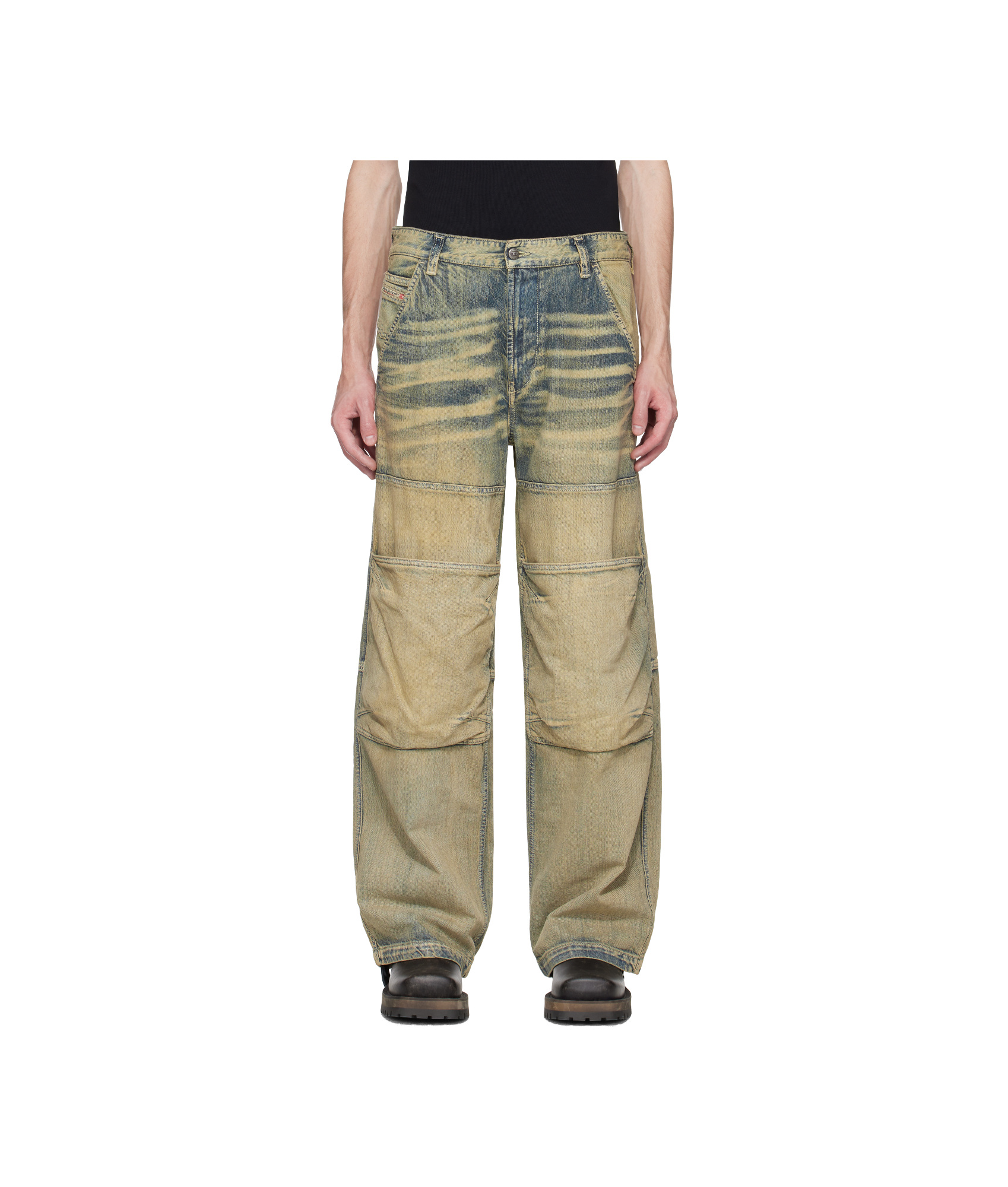 Diesel Relaxed Jeans D-shift 09l49 In Green